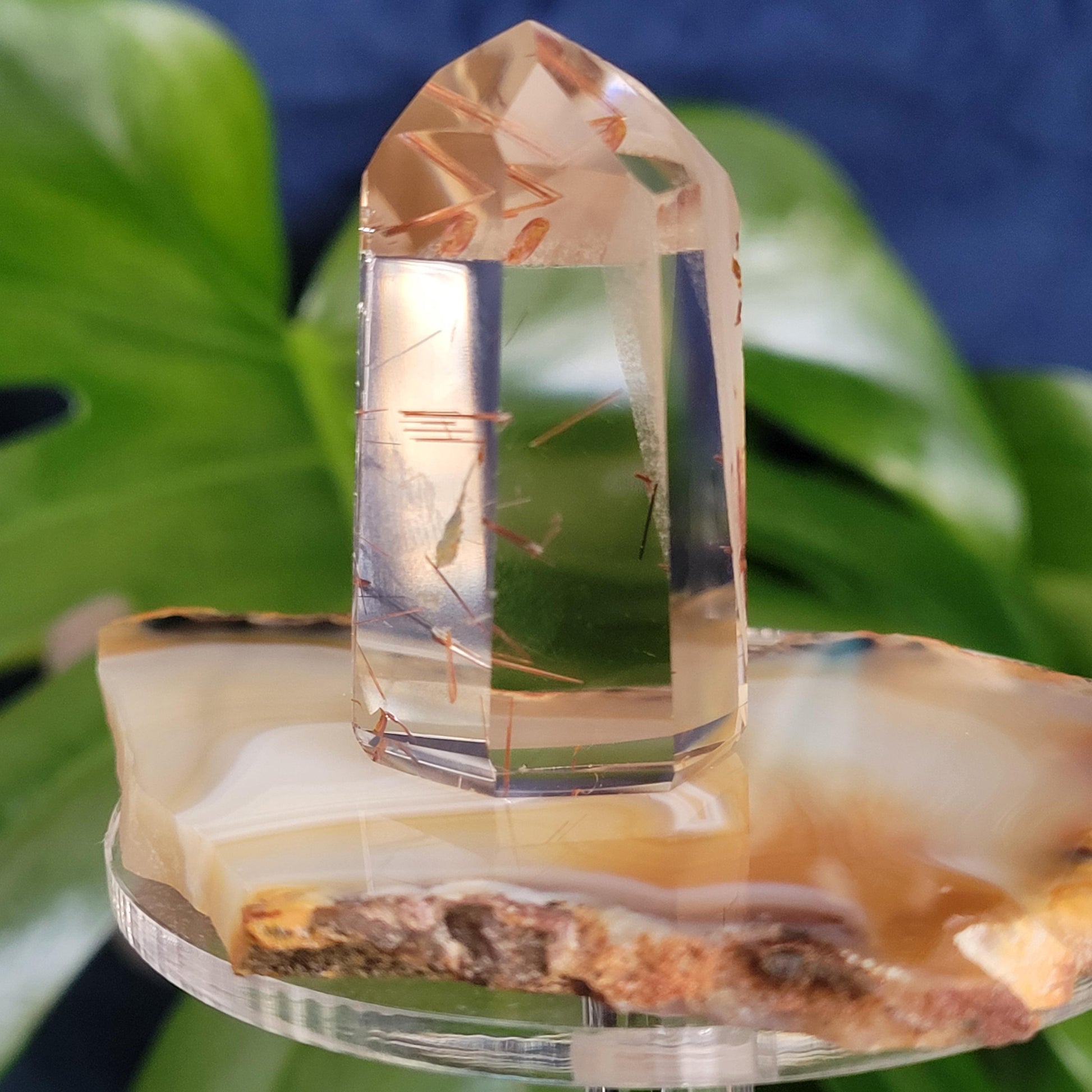 AAA Grade High Quality Gold & Red Copper Rutile Quartz Crystal from Brazil with Phantoms | Gorgeous Unique Crystal Collector Gift | Love|31g