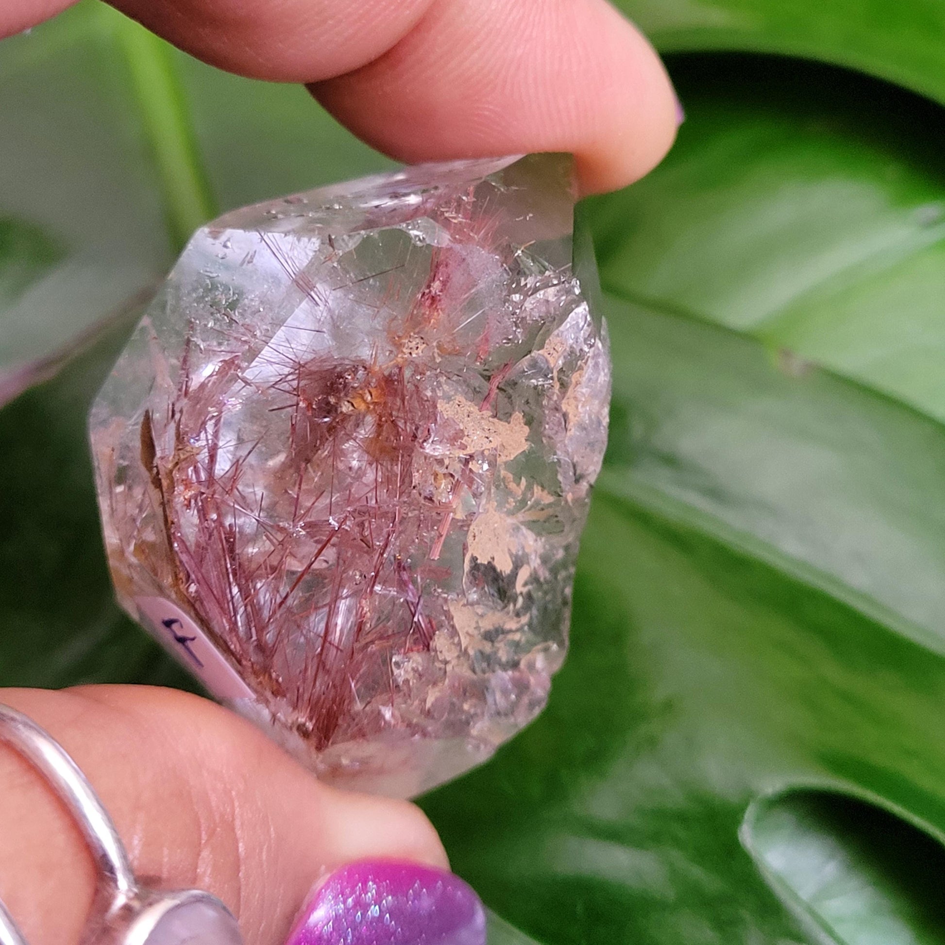 AAA Grade High Quality Red Copper Rutile Quartz Crystal with Rainbows from Brazil | Gorgeous Unique Crystal Collector Gift | Love | 33g