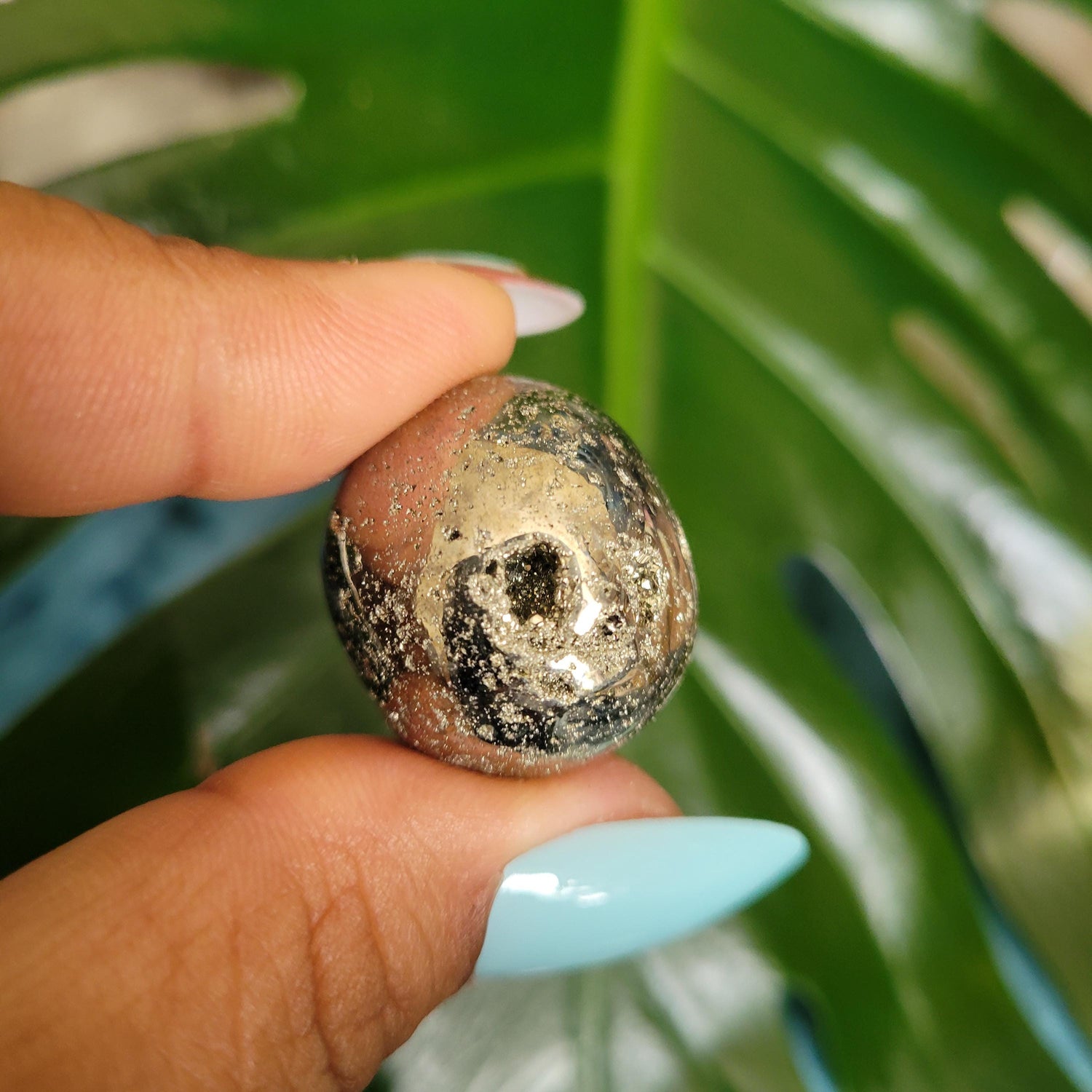 Pyrite Tumbles from Peru Abundance Protection Confidence | Shimmering Gold | Home Decor | Gift for you | Meditation | *Intuitively Picked*