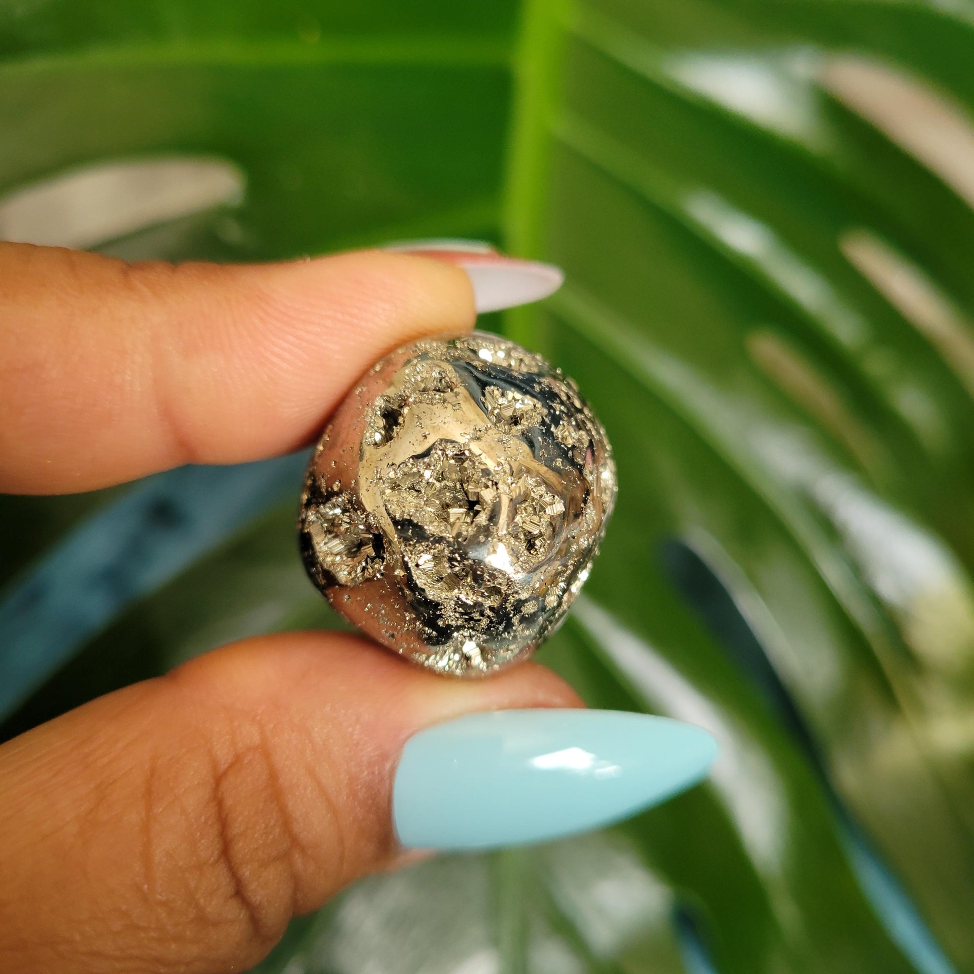 Pyrite Tumbles from Peru Abundance Protection Confidence | Shimmering Gold | Home Decor | Gift for you | Meditation | *Intuitively Picked*