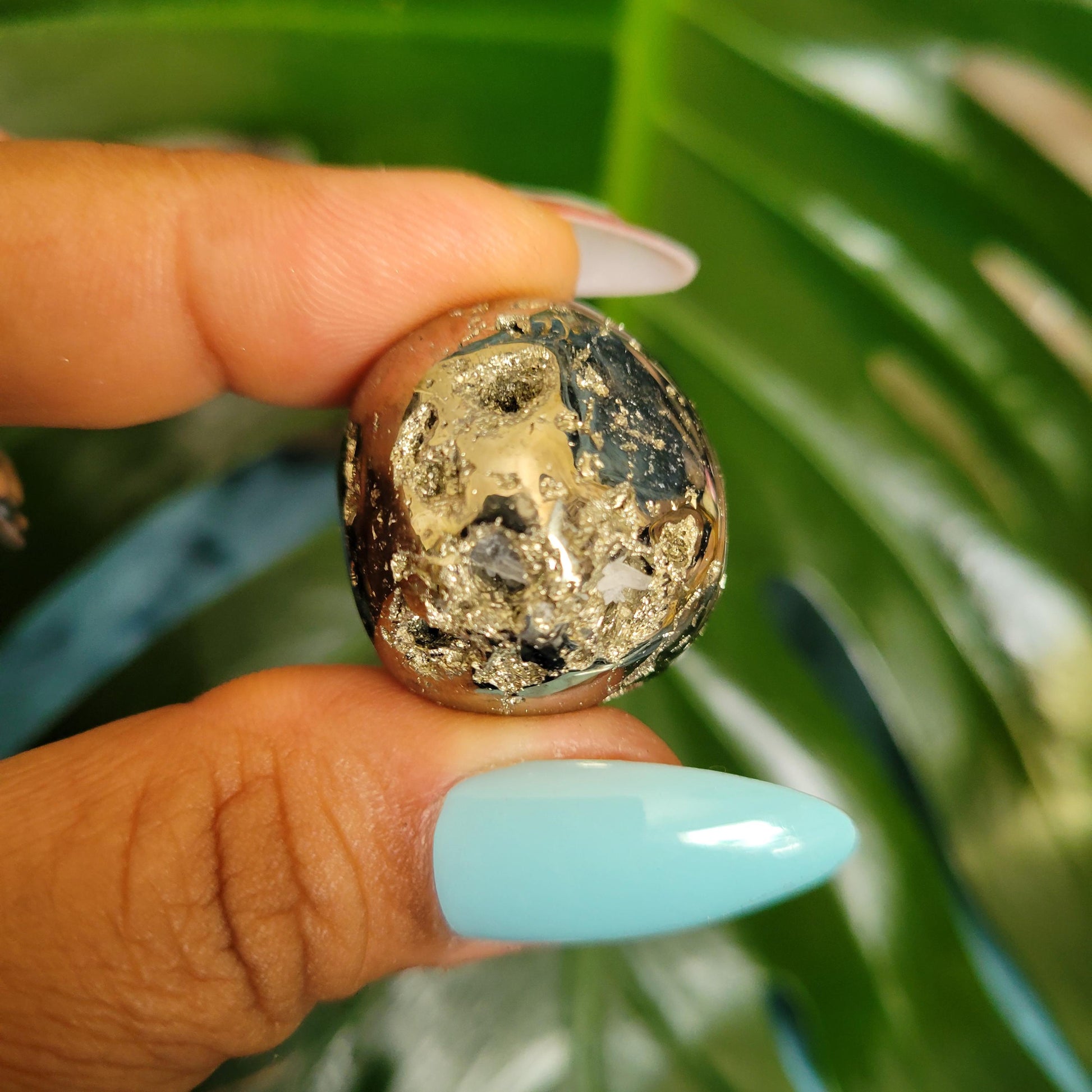 Pyrite Tumbles from Peru Abundance Protection Confidence | Shimmering Gold | Home Decor | Gift for you | Meditation | *Intuitively Picked*