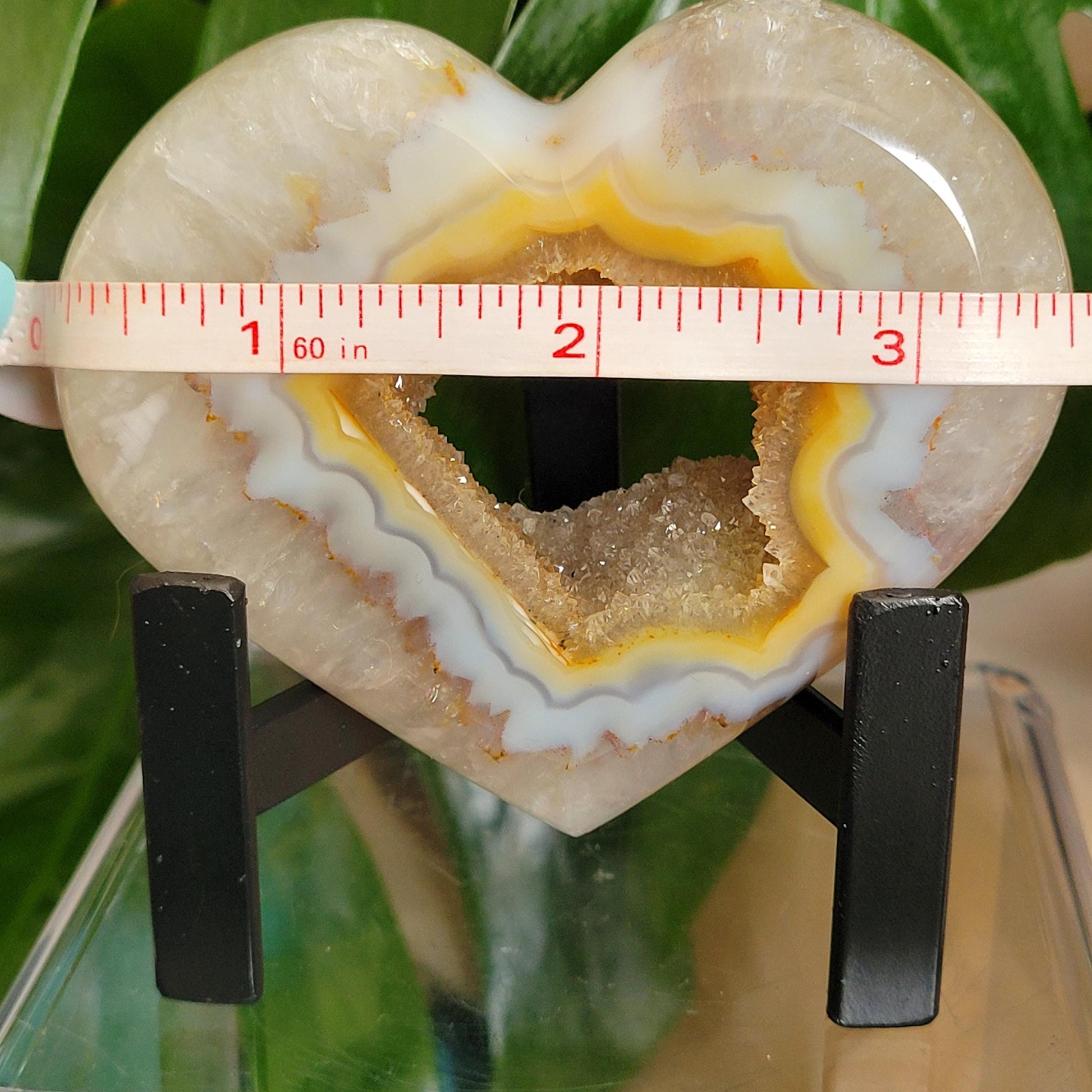 Stunning Druzy Agate Heart with Stand | Crystal Collector | Luxury Home Decor | Love You Gift | Statement Piece |Harmony & Balance| 0.56lbs