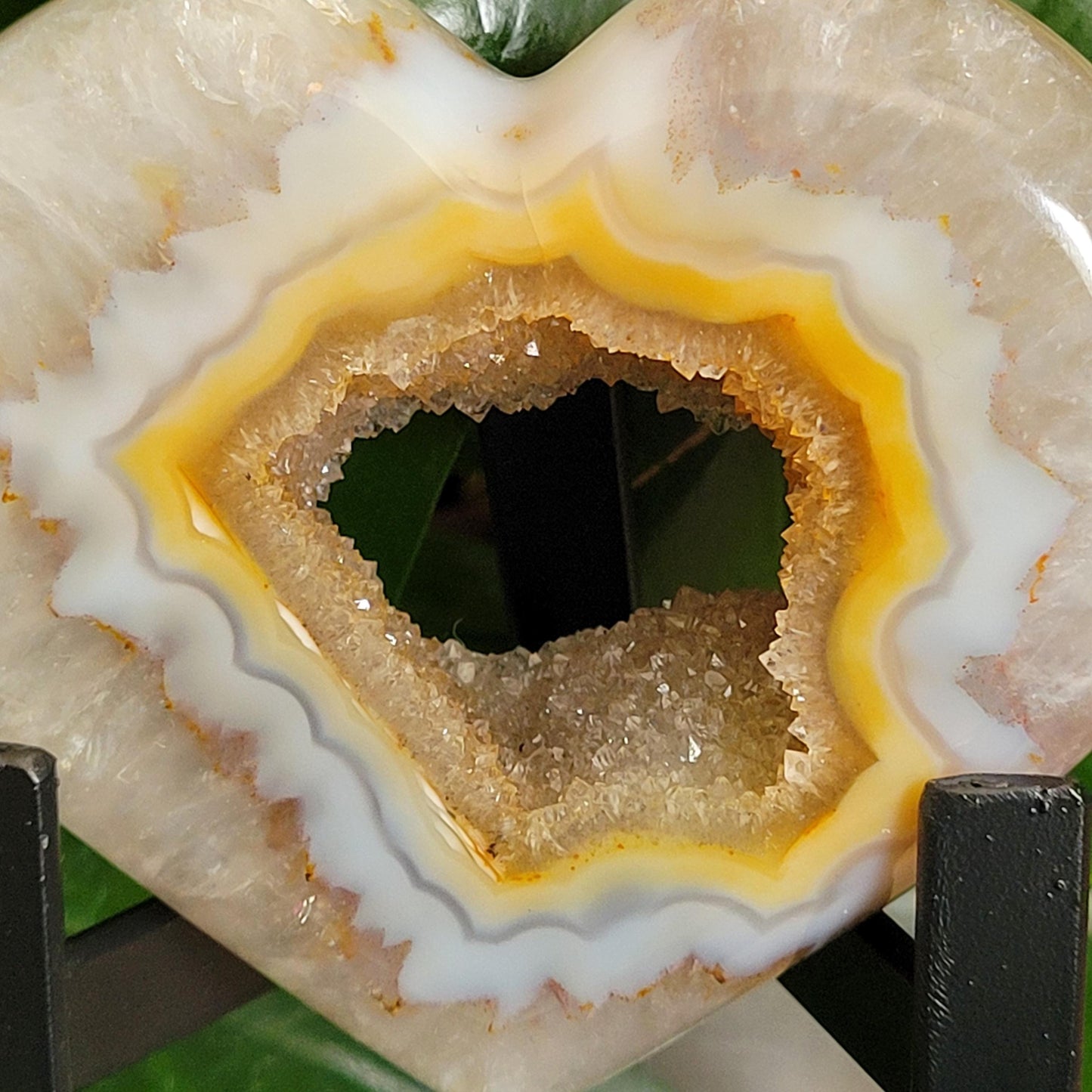 Stunning Druzy Agate Heart with Stand | Crystal Collector | Luxury Home Decor | Love You Gift | Statement Piece |Harmony & Balance| 0.56lbs
