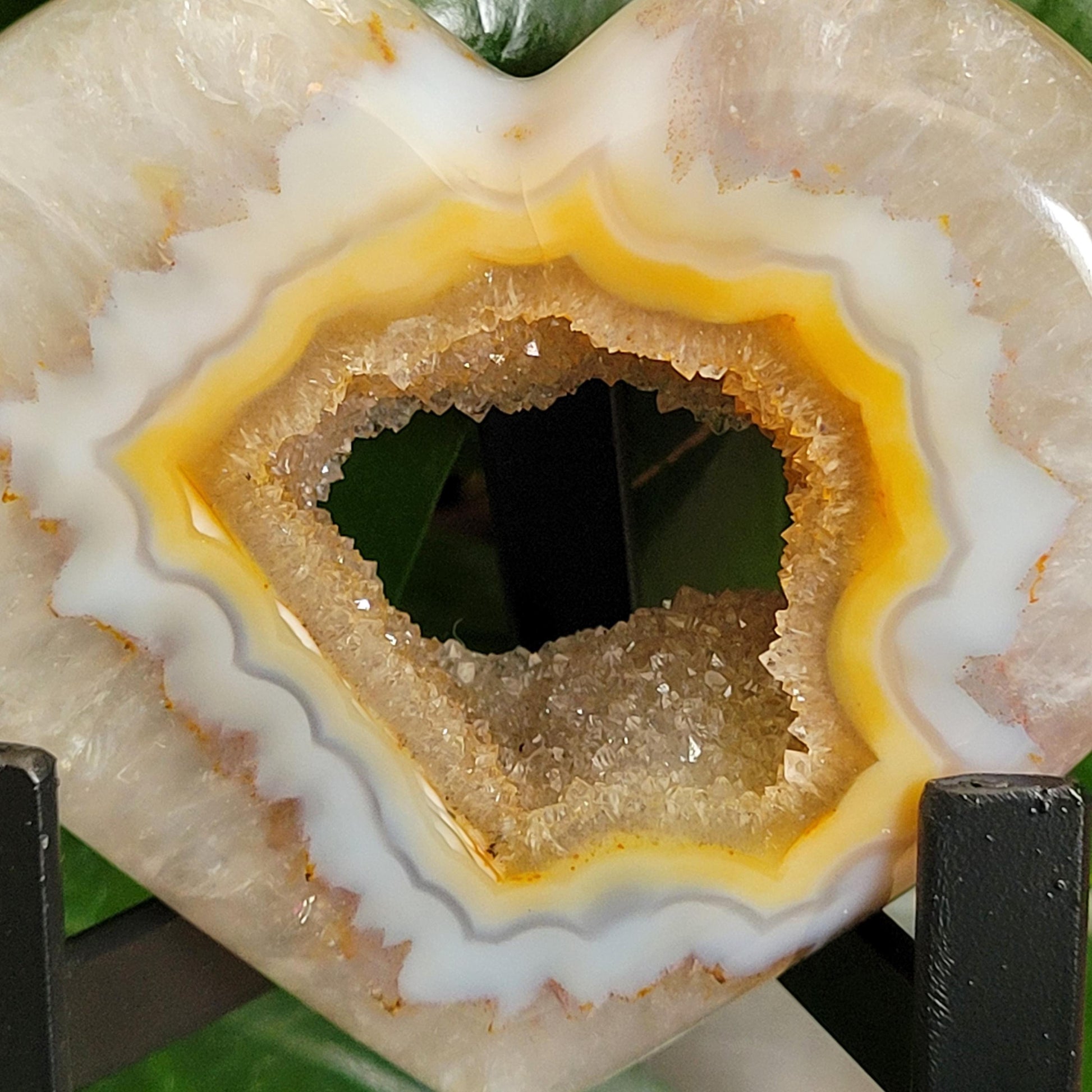 Stunning Druzy Agate Heart with Stand | Crystal Collector | Luxury Home Decor | Love You Gift | Statement Piece |Harmony & Balance| 0.56lbs