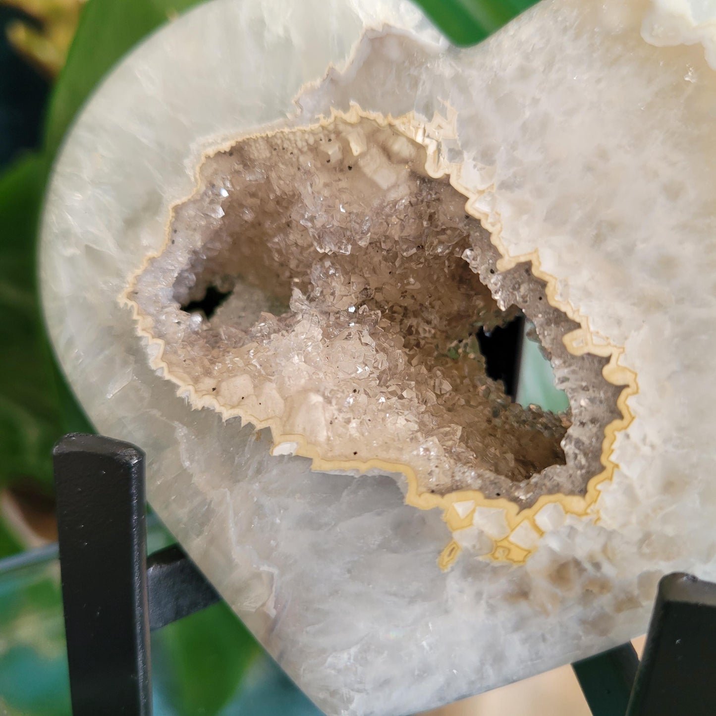 Stunning Druzy Agate Heart with Stand | Crystal Collector | Luxury Home Decor | Love You Gift | Statement Piece |Harmony & Balance| 0.61lbs