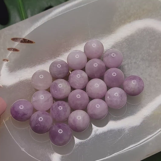 13mm Kunzite Spheres - Intuitively Picked - Crystal Collector - Birthday Anniversary Christmas Gift Ideas - Home Decor - Lavender Pink