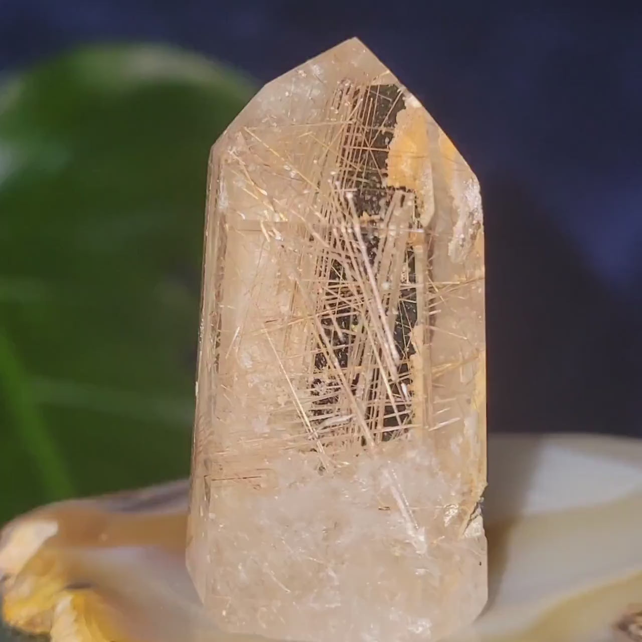 Stunning & Rare Crystal Collectors Piece | Pink Rutilated Lodolite Quartz from Brazil |  All Chakras | Meditation Tool | Pink Rutile | 28g