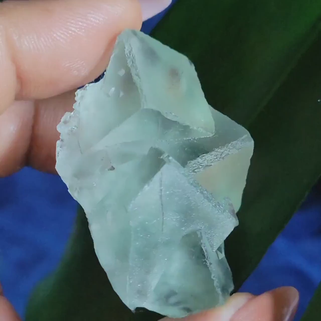 Gorgeous Green Fluorite Crystal Cube Cluster with Calcite | Crystal Collector | Home Decor | Birthday Christmas Love Gift | 39g