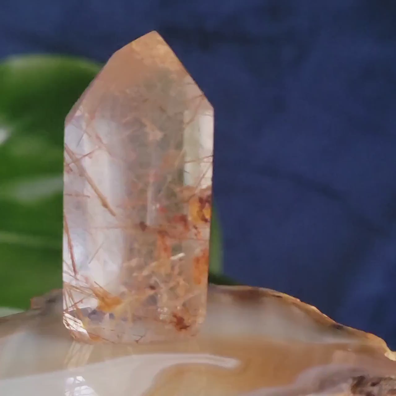 AAA Grade High Quality Gold & Red Copper Rutile Quartz Crystal from Brazil with Phantoms | Gorgeous Unique Crystal Collector Gift | Love|24g
