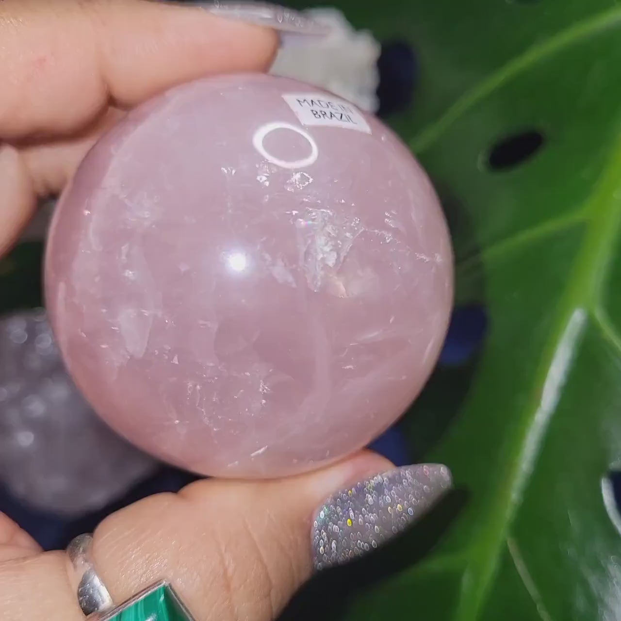 Star Rose Quartz Sphere | High Quality Crystal from Brazil | 54mm | Crystal Collector | Heart Chakra | Birthday or Valentines Day Love Gift