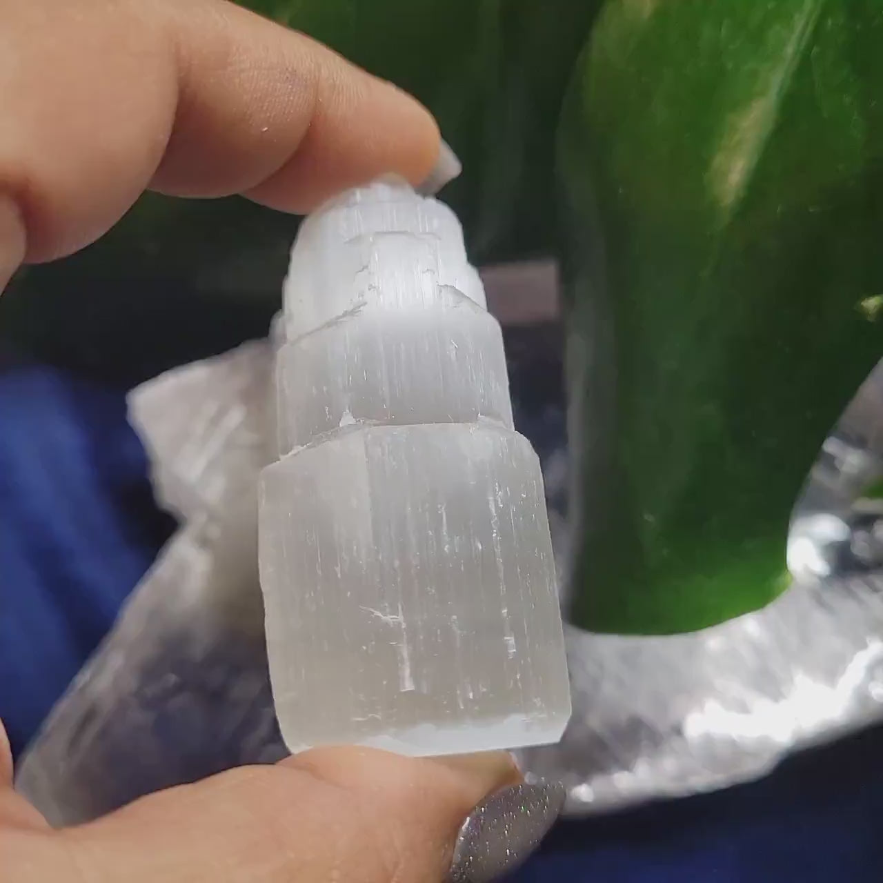 Selenite Cleansing Small Tower - Cleanse Space - Cleanse Crystals - Crystal Collector - Home Decor - Gift