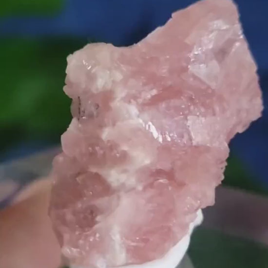 Rhodochrosite Specimens | Manifest Joy and Self-Love | Gifts for Crystal and Mineral Collectors | Hearth Chakra | Pastel Pink Love Gems