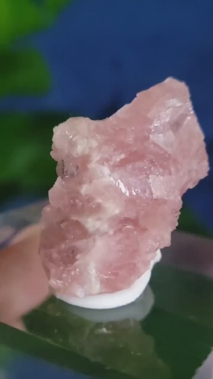 Rhodochrosite Specimens | Manifest Joy and Self-Love | Gifts for Crystal and Mineral Collectors | Hearth Chakra | Pastel Pink Love Gems