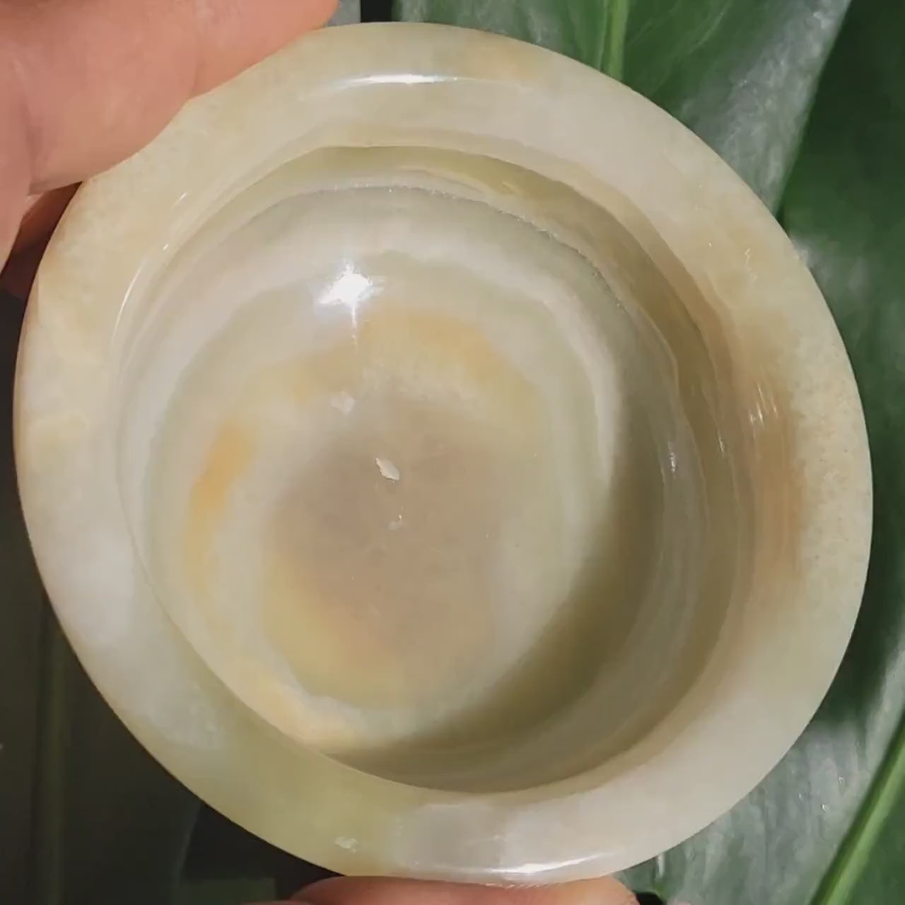 3 inch Green Onyx Bowl - Jewelry Accessories - Banding - Pakistan - Home Decor - Birthday Anniversary Christmas Love Gift Ideas - Crystals