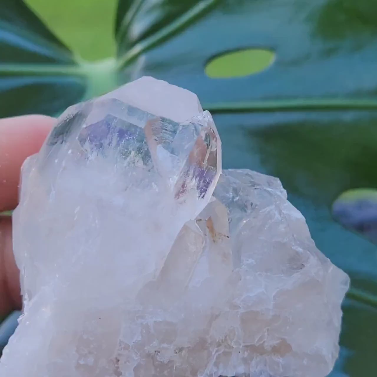 Lemurian Clear Quartz Raw & Natural Crystal Twin Points from Arkansas | Home Decor | Crown Chakra Meditation Tool | Good Energy | Gift