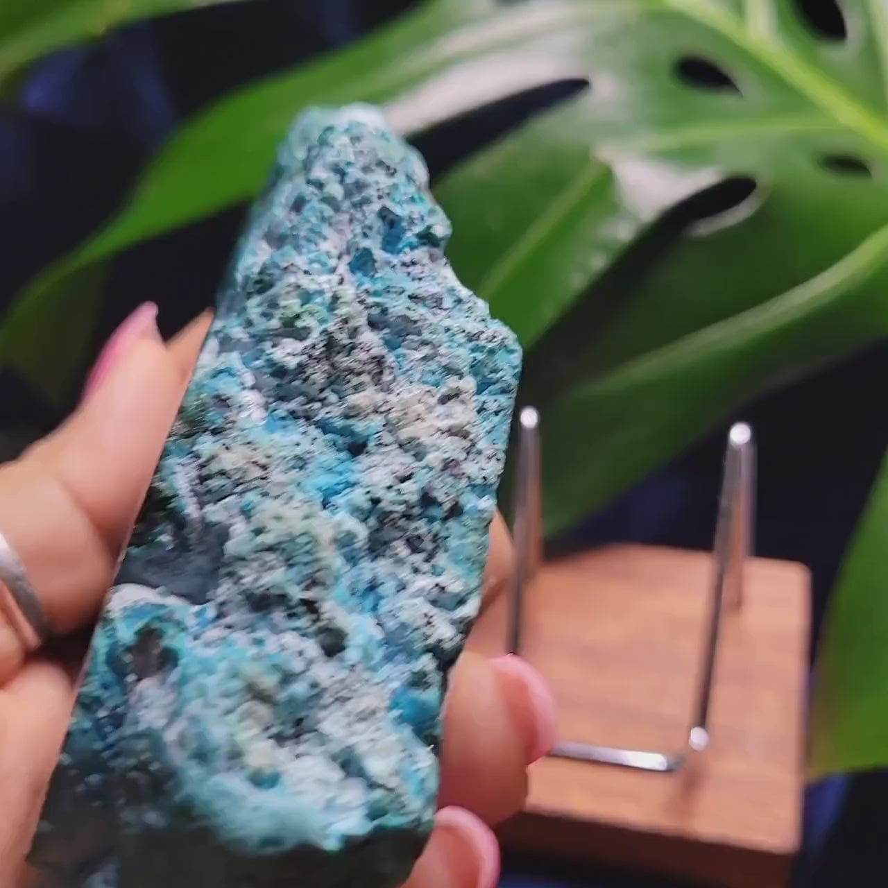 Malachite and Chrysocolla Specimen| Crystal Collector Piece|Birthday Christmas Gift Ideas|Strength and Abundance Energy|Green and Blue|419g