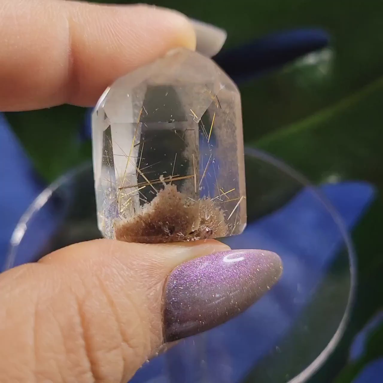 AAA Grade Stunning Rutilated Clear Quartz from Brazil | Lodolite & Gold Rutile Inclusions | Collectors Piece | Gift Ideas | All Chakras