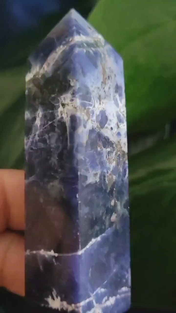Sodalite Crystal Towers | Your Pick | Birthday Party Christmas Gift Ideas | Crystal Collectors | Brazil | Blue White Silver Orange Pink