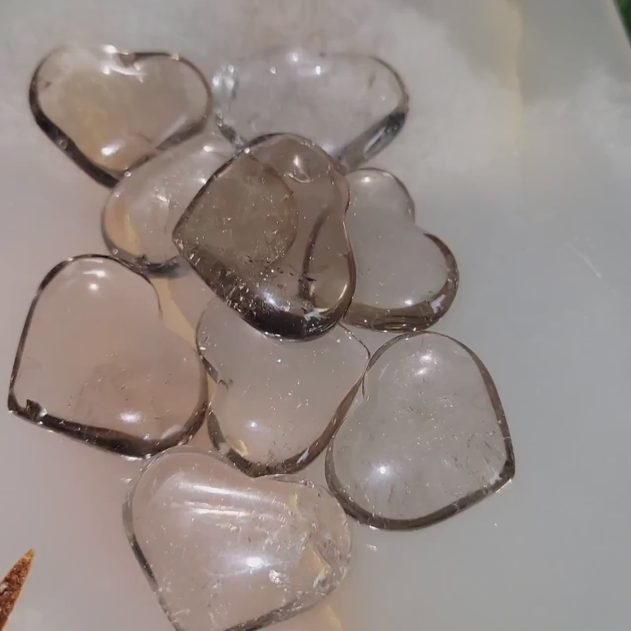 AAA High Quality Smoky Quartz Heart - Crystal Carving - Gemstone Hearts - Birthday Anniversary Christmas Love Gift Ideas - Crystal Collector