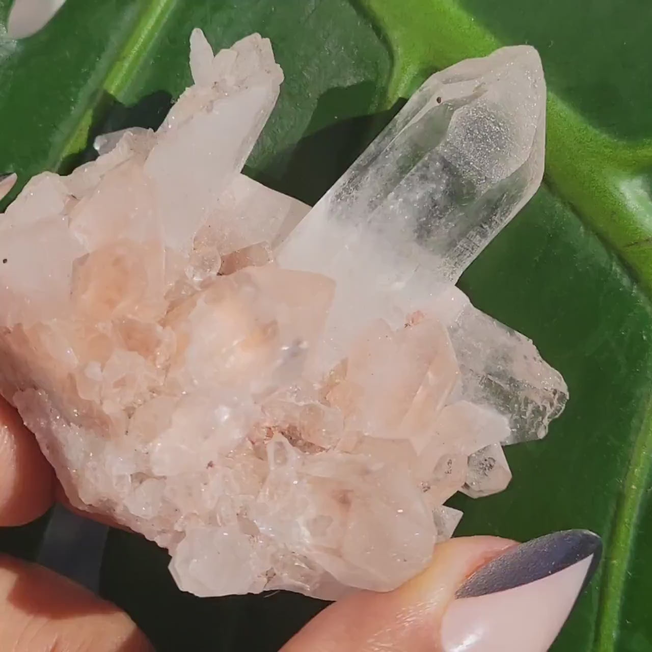 Stunning Pink Himalayan Quartz Cluster from the Himalayan Mountains|Crystal Collector|Birthday Valentines Day Love Gift Ideas | Home Decor