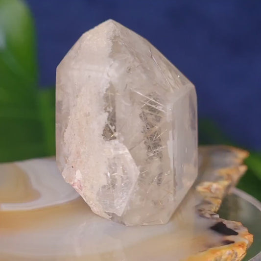 AAA Grade High Quality Gold Rutile Lodolite Quartz Crystal from Brazil | Gorgeous Unique Crystal Collector Gift | Love and Abundance | 34g