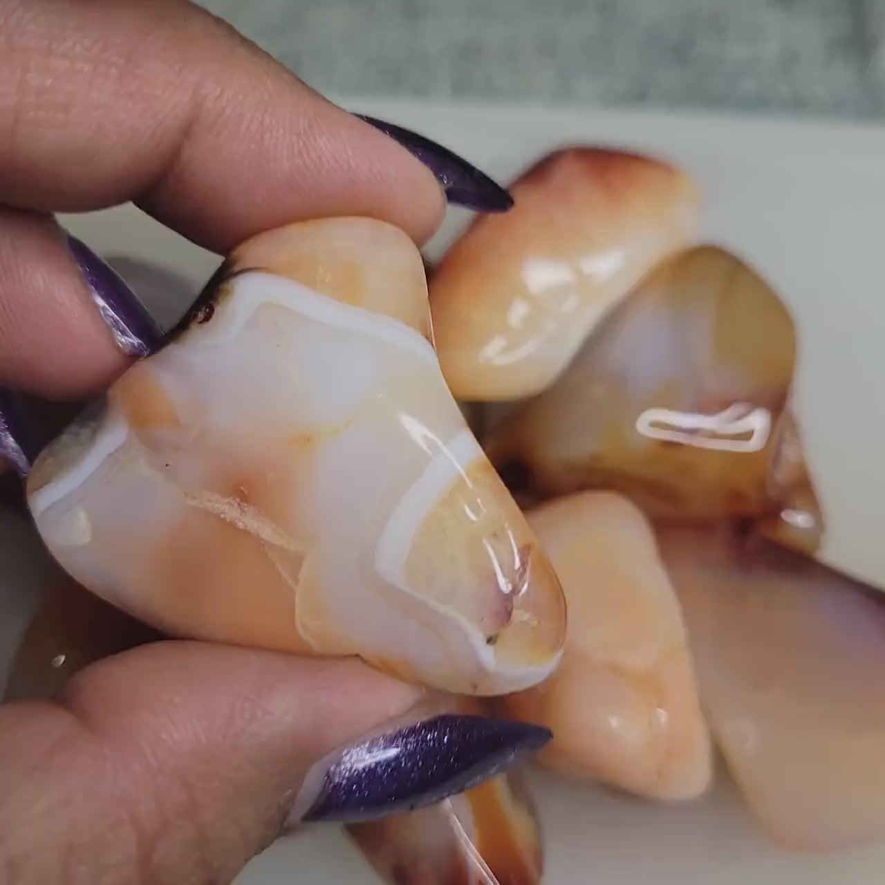 High Quality Carnelian XL Tumbles from Madagascar | Intuitively Picked | Great for meditation | Home Decor | Birthday Christmas Gift Ideas