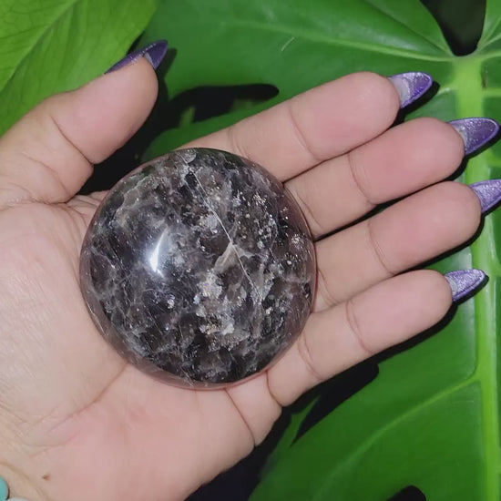 XL Exquisite High Quality Smoky Quartz gallet / palm stone crystal