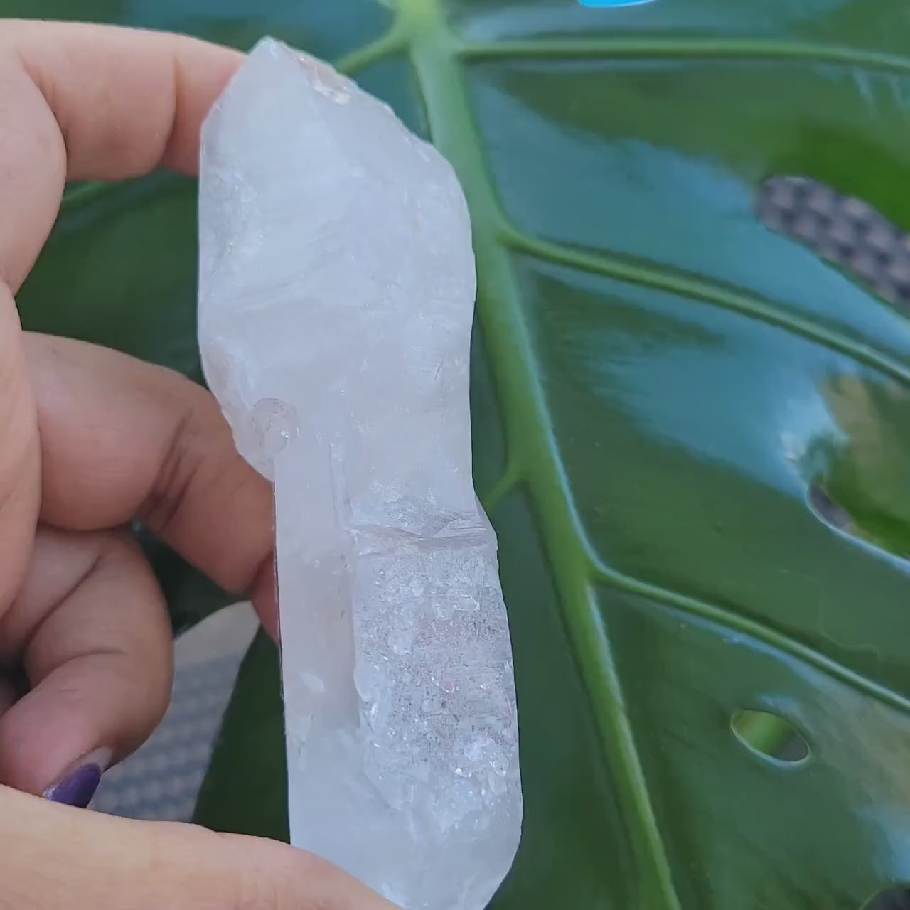 Lemurian Quartz Crystal Double Terminated DT Wand from Arkansas | Crystal Collector | Birthday Christmas Gift Ideas | Home Decor