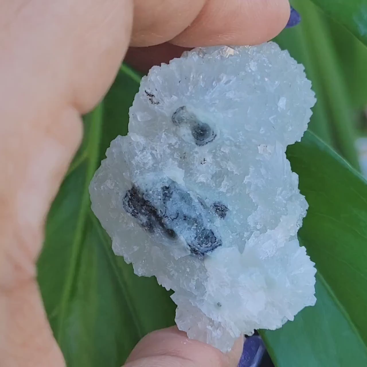 Gorgeous HQ Diamond Apophyllite Stalactite - Blue Chalcedony - India - Crystal Specimen - Crystal Collector - Home Decor - Gift