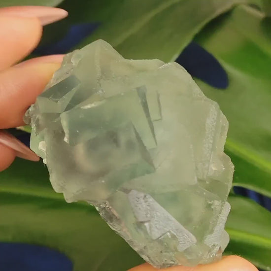 Gorgeous Green Fluorite Crystal Cube Cluster with Calcite | Crystal Collector | Home Decor | Birthday Christmas Love Gift | 146g