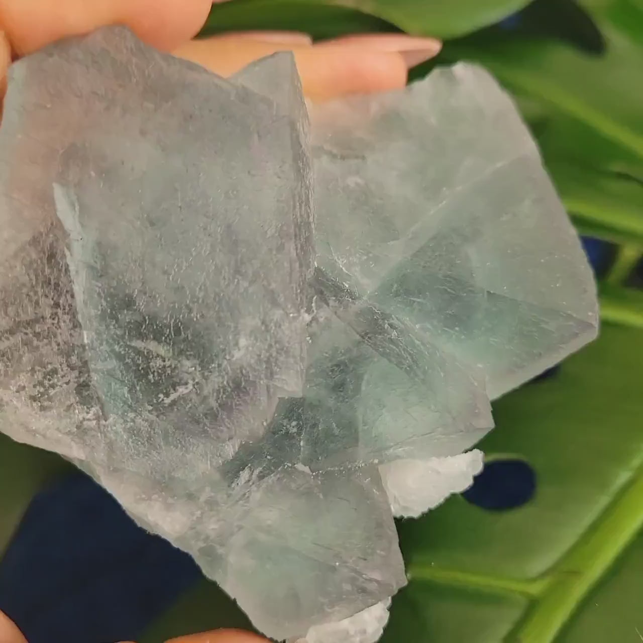Etched Green Fluorite Crystal Cluster with Gorgeous Purple Phantoms and Calcite Inclusions | Crystal Collector | Home Decor | Gift | 230g