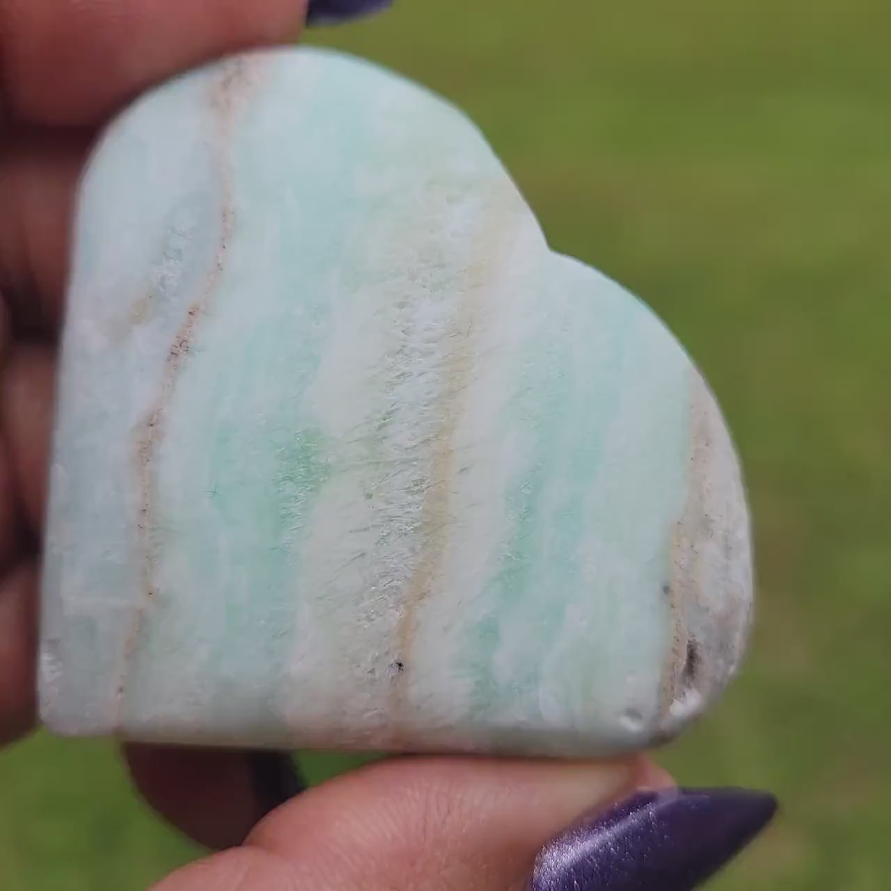 Beautiful Caribbean Calcite Heart Carving | Crystal Collector | Vibrant Beachy Colors with Clam Energy |Birthday or Valentines Day Love Gift