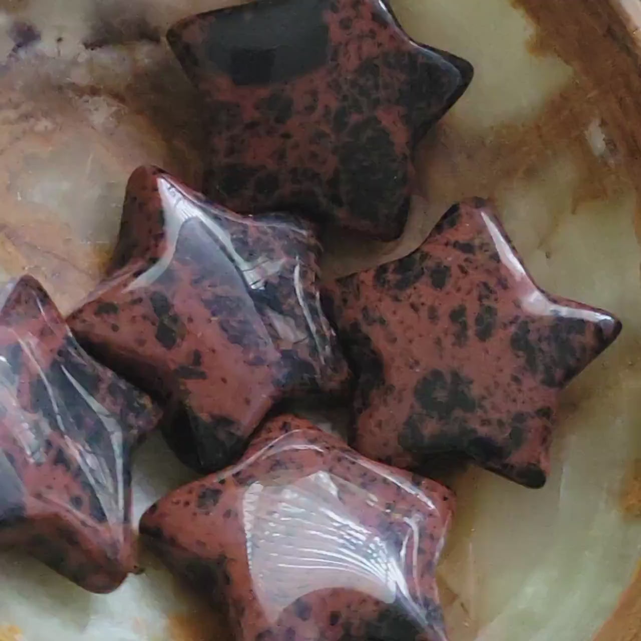 Mahogany Obsidian Star Carving - Healing Gem - Home Decor - 14g - Intuitively Picked