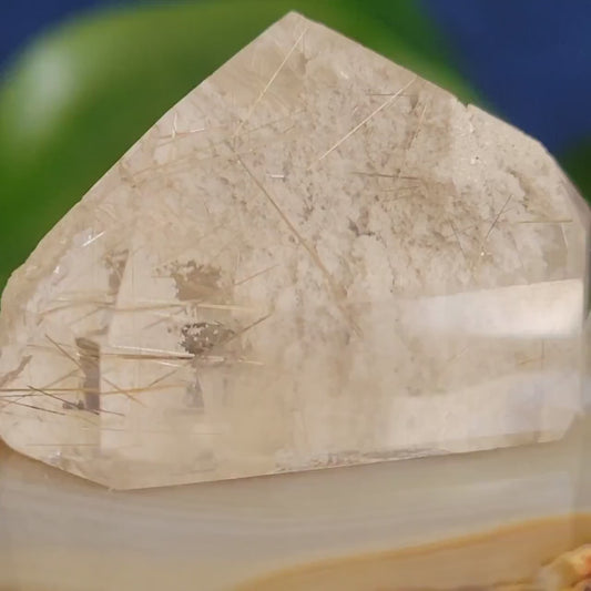 AAA Grade High Quality Gold Rutile Lodolite Quartz Crystal from Brazil | Gorgeous Unique Crystal Collector Gift | Love and Abundance | 25g
