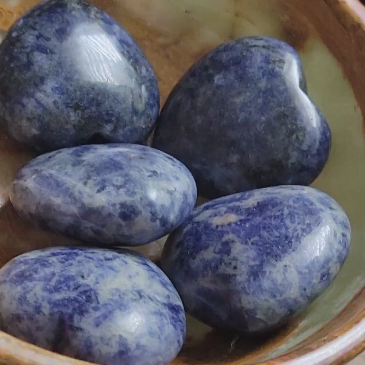 Sodalite Heart Crystal Carving - Healing Crystal - Home Decor - 25g - Intuitively picked