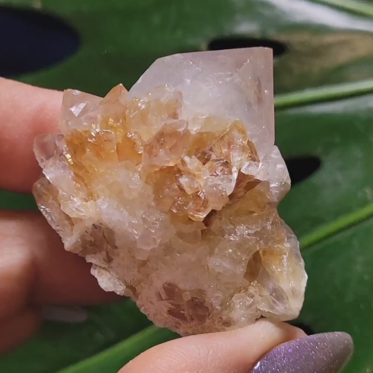 Stunning Spirit Quartz Cluster from South Africa - Crown Chakra Meditation - Birthday Collectors Christmas Party Gift Ideas - Lavender - 49g
